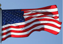 10'x15' U. S. Flag, Nylon, Sewn, Roped
