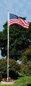20' Architectural Tapered Aluminum Flagpole