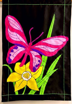 Insects - Butterfly - Butterfly w Daffodil