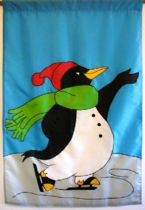 Winter - Skating Penguin