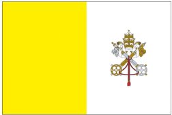 Papal (Vatican City), 5'x8', Heading and Grommets