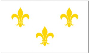 French Fleur De Lis-White 3