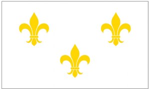 French Fleur De Lis-White 3