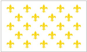 French Fleur De Lis-White 23