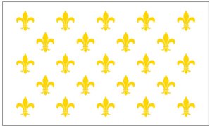 French Fleur De Lis-White 23