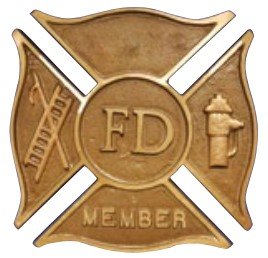 Fire Department Grave Marker - Bronze