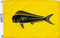 Fun Flags - Fish - Dolphin on yellow