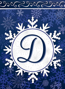 MonogramSale - Snowflake Monogram - D
