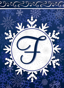 MonogramSale - Snowflake Monogram - F