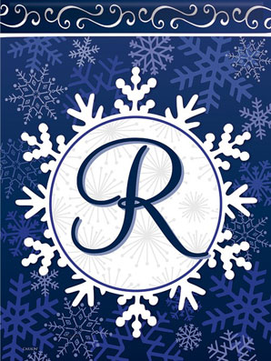 SnowflakeSale Monogram - R