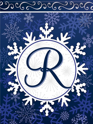 MonogramSale - Snowflake Monogram - R