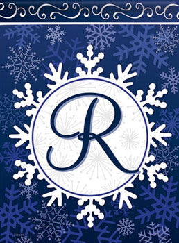 SnowflakeSale Monogram - R