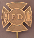 Memorial Marker Metal - Fire Department