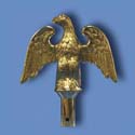 Orn-Eagle, Perched 7"-Plastic-Gold