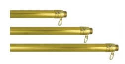 6'-10' x 1 1/8" Adjustable Aluminum Pole-Gold
