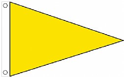 3'x5' Air Quality Pennant - FM Yellow