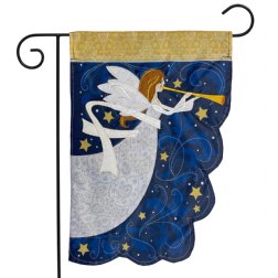 Angel Applique Garden Flag