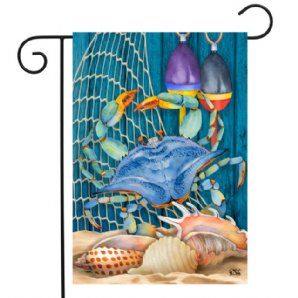 Crab Walk Garden Flag