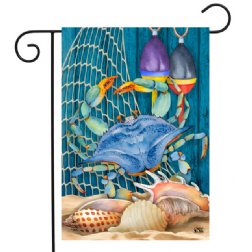 Crab Walk Garden Flag