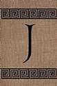 MonogramSale - Burlap - J