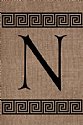 MonogramSale - Burlap - N