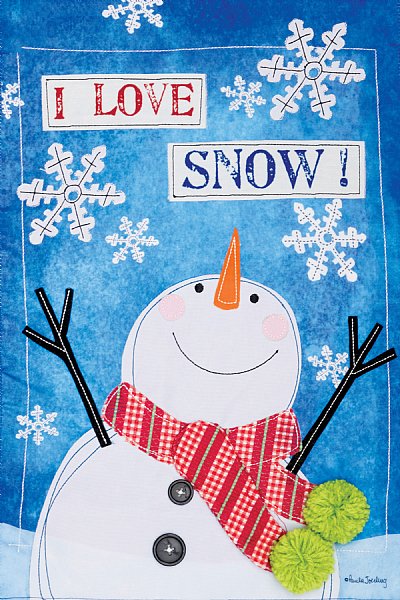 9264 LOVE snowman stencil