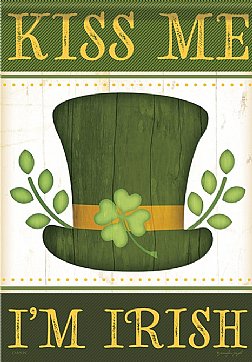 St. Patrick's Day - Kiss Me - Printed