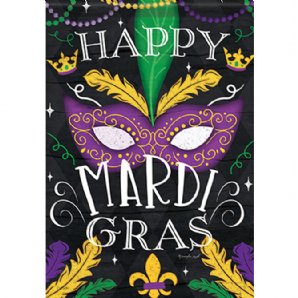 Mardi Gras - Beads & Feathers - Printed