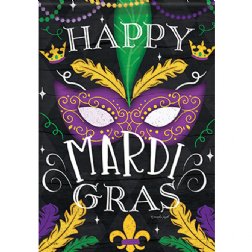 Mardi Gras - Beads & Feathers - Printed