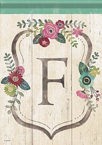 Monogram - Floral Monogram - F