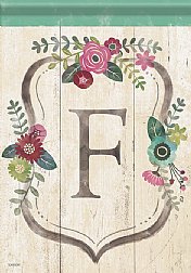 Monogram - Floral Monogram - F