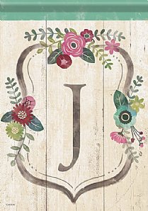 Monogram - Floral Monogram - J