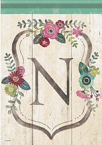 Monogram - Floral Monogram - N