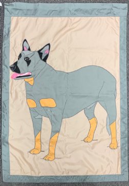 Dog Banners - Australian Cattle Dog - Banner with Gray Borders