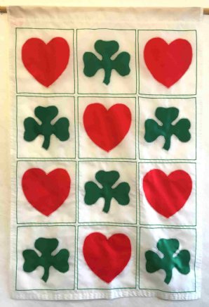 Valentine's Day - Hearts and Shamrocks Quilt