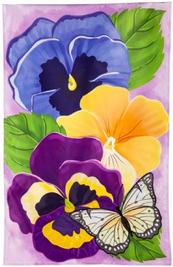 Spring - Pansy & Butterfly