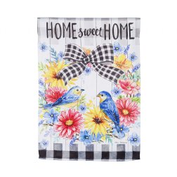 Animals - Spring Bird Wreath House Suede Collection