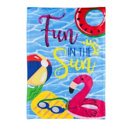 Summer - Fun in the Sun Pool Garden Flag