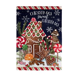 Sweet Christmas Garden Suede Flag