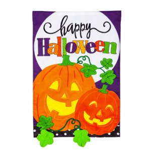 Halloween Jack-O-Lanterns Garden Flag