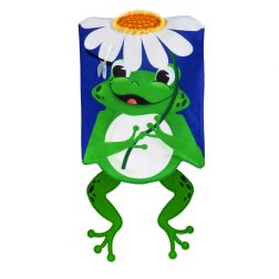 Animals - Shaped Frog House Burlap Flag