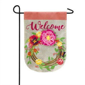 Flowers - Floral Wreath - 3-D Burlap Garden 