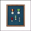 10" x12" Frame Medals Case - Walnut