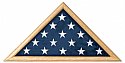 Casket Flag Triangle - Oak