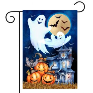 Fall - Halloween Haunting Garden Flag