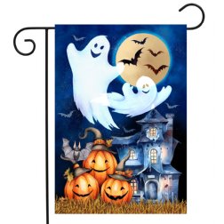 Fall - Halloween Haunting Garden Flag