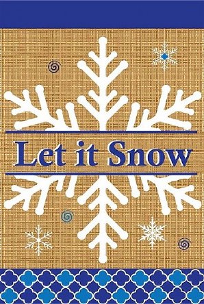 Winter - Let It Snow Burlap
