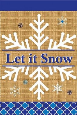 Winter - Let It Snow Burlap