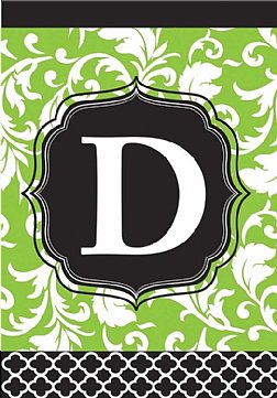 Monograms - Black and Green - D