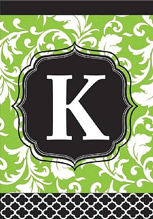 Monograms - Black and Green - K